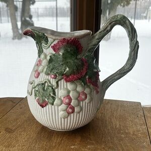 VINTAGE & RARE Fitz and Floyd Pitcher 1988